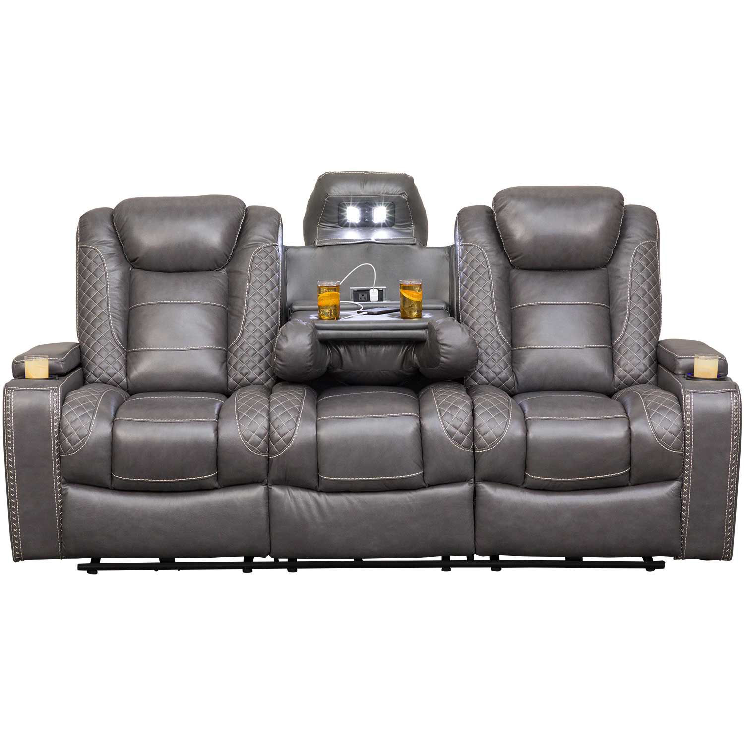 Orion Power Reclining Sofa with Adjustable Headrest 15131