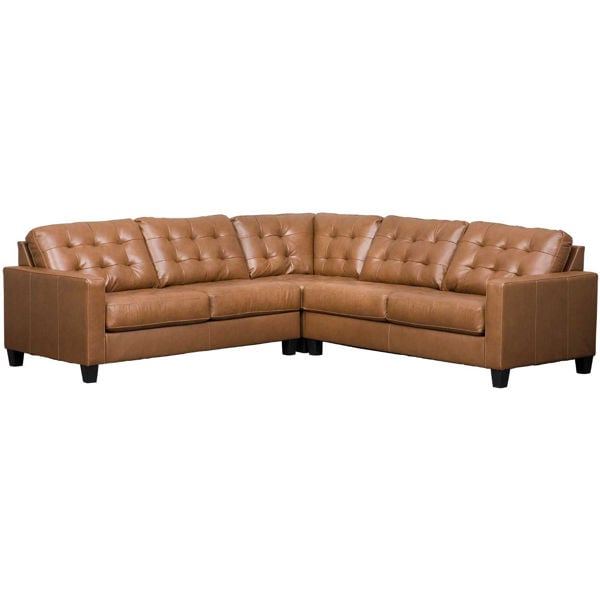 3pc Italian Leather Sectional 1110255 77 56 Ashley Furniture