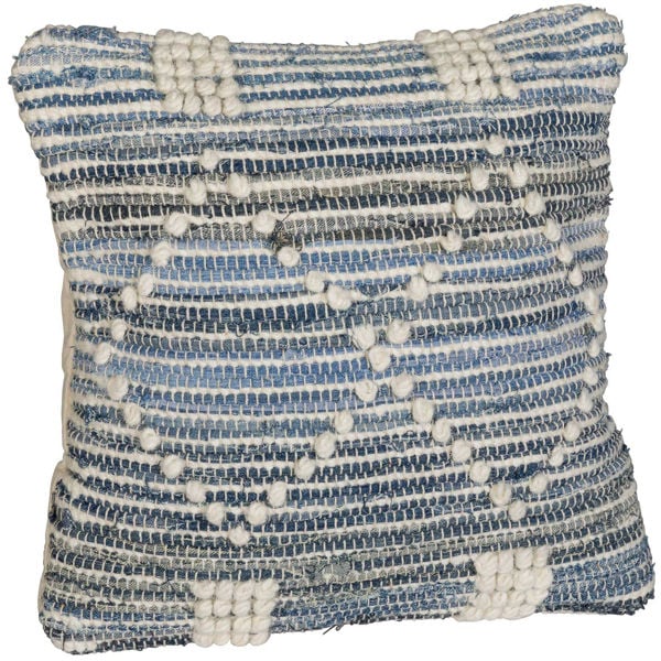 Picture of Berclair Blue and Ivory 18x18 Pillow *P