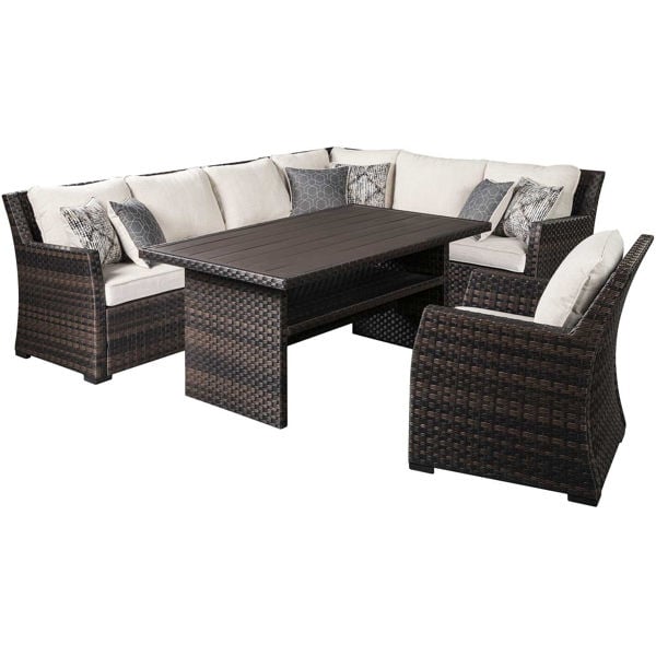 Easy Isle 4 Piece Sectional Set P455 822 625 Ashley Furniture Afw Com - Ashley Furniture Outdoor Patio Dining Set