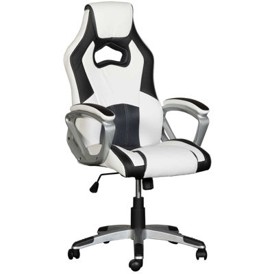 Picture of White and Black Office Chair