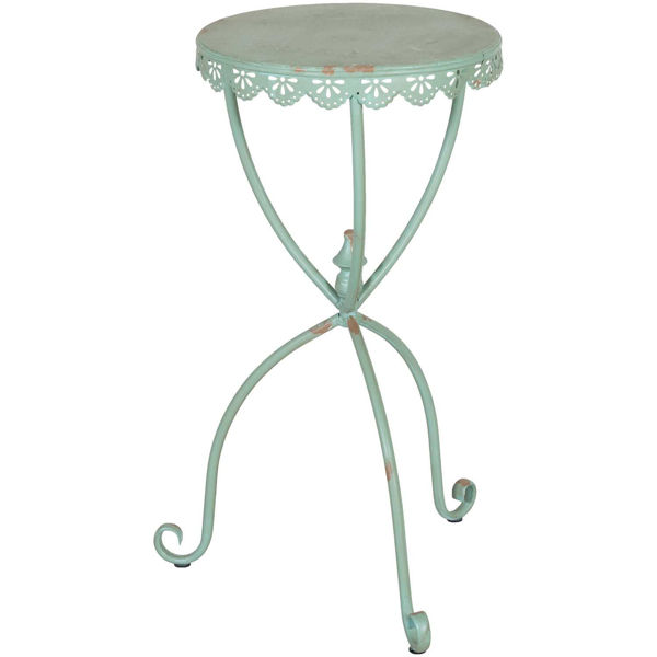 Green Metal Accent Table 16as217 Cp1, Small Round Metal Accent Table