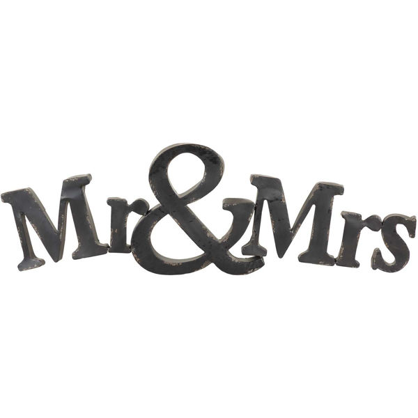 Picture of Mr & Mrs Metal Sign