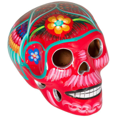 Picture of Red Multicolored Skull