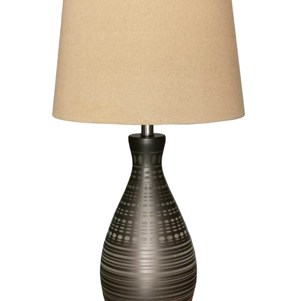 Striped Cone Table Lamp Afw Com, Striped Table Lamp Base