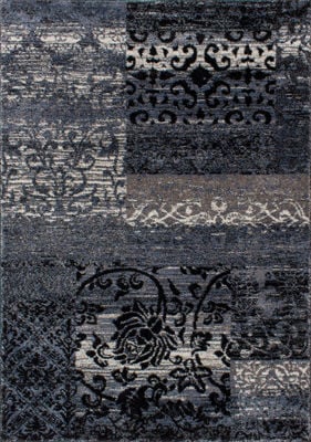 Picture of Breeze Blue Patchwork 5x8 Rug
