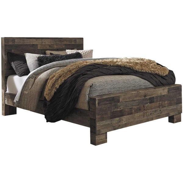 Derekson Multi Grey King Panel Bed | B200-KPBED | AFW.com