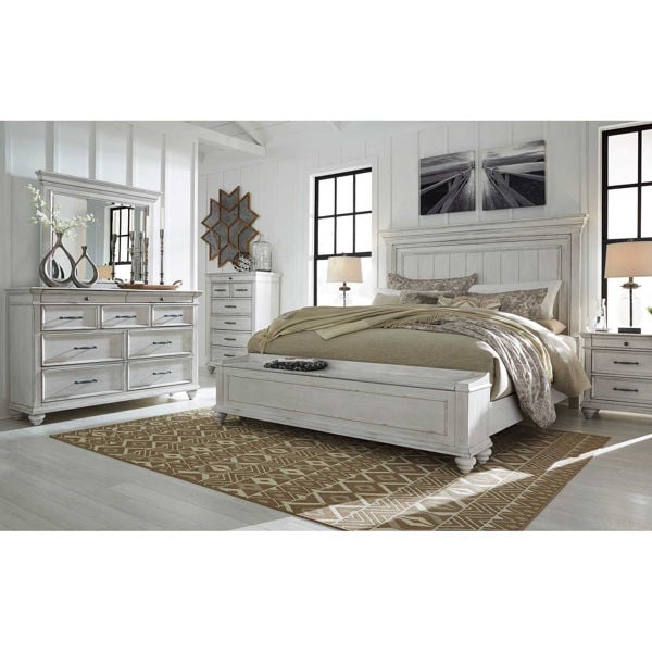Kanwyn 5 Piece Bedroom Set B777 Qsbed, Ashley Furniture White King Bed