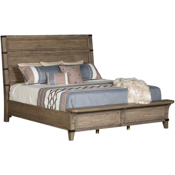 Picture of Forge Queen Panel Bed with Bench