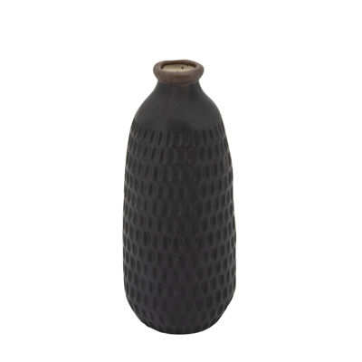 Picture of Dimpled Black Vase