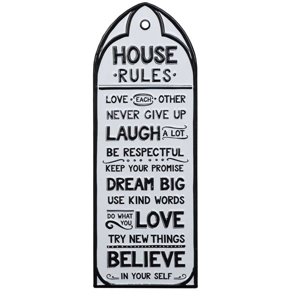 Picture of White Metal House Rules