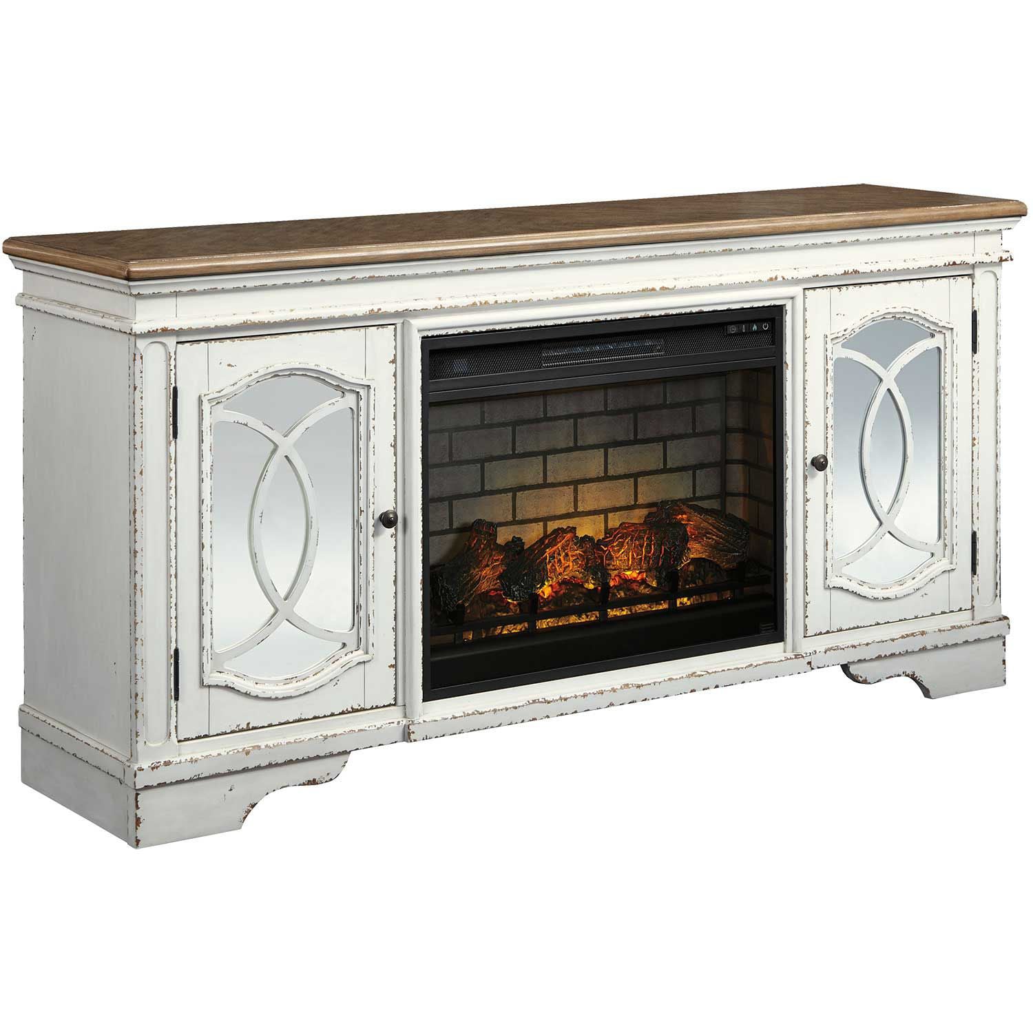Realyn Fireplace TV Stand | W743-SET2 | AFW.com