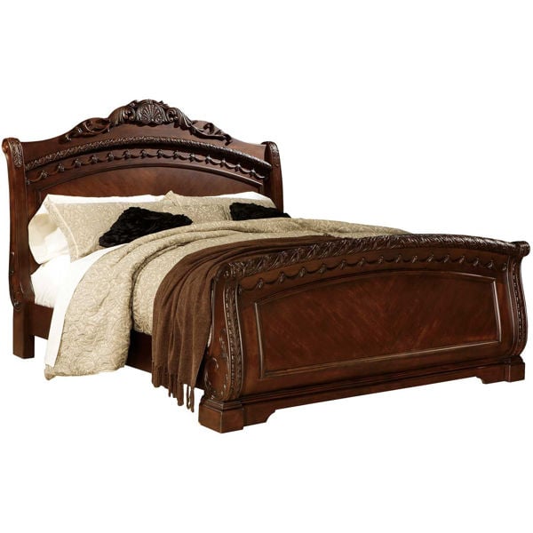 North S King Sleigh Bed B553, Sled Bed Frame
