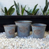 Picture of Set of 3 Metal Galvanized Buckets