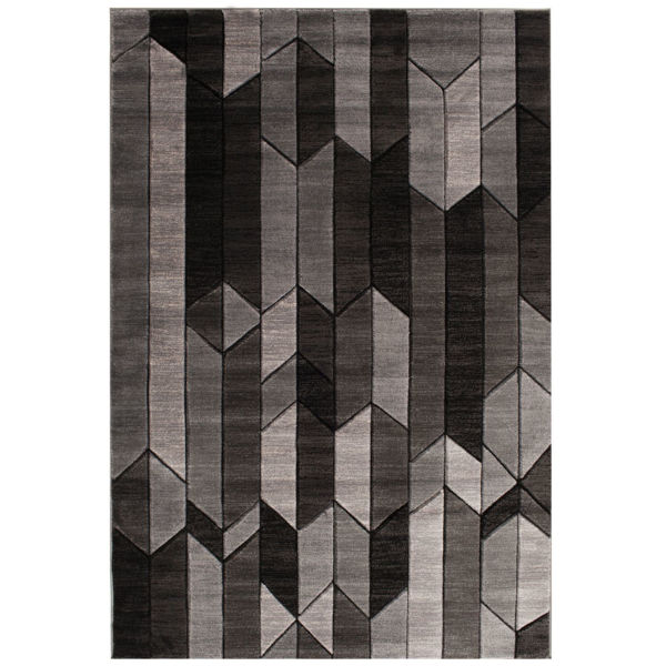 Picture of Alfie Carved Geometrics 5x7 Rug