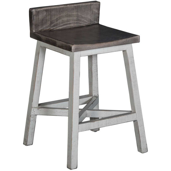 Stone 24 Inch Barstool Afw Com, 24 Inch Wooden Bar Stools With Back
