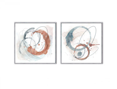 Picture of Circles Embellished Art Set Of 2 Floating Frame