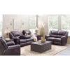 Picture of Italian Leather Triple Recline Sofa with Drop Table