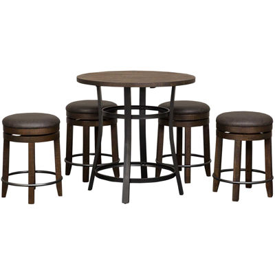 Picture of Metroflex 5 Piece Set with backless stools