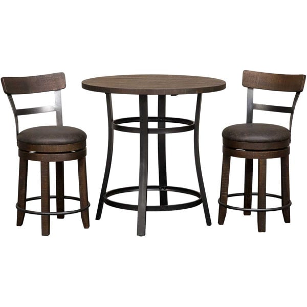 Picture of Metroflex 3 Piece set with swivel stools with back
