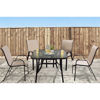 Picture of Beverly 5 Piece Set Square Table Tan Chairs