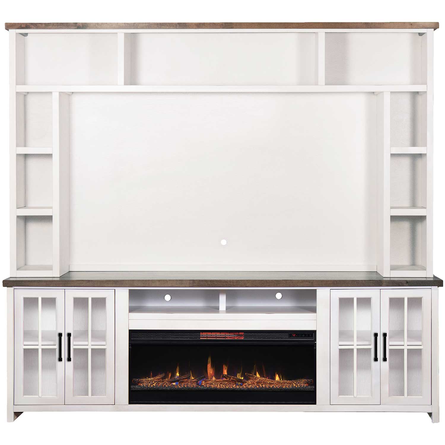 Hampton Super Fireplace and Hutch | HT54-SET | AFW.com