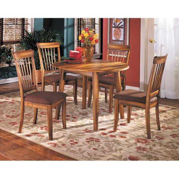 Berringer Country Drop Leaf Round Table, Berringer Rectangular Dining Room Table