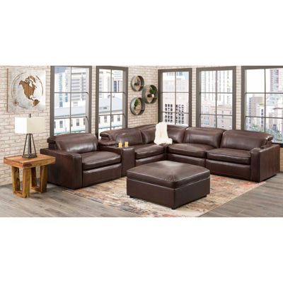 Picture of Drew 6 Piece P2 Recline Leather Sectional