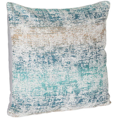 Picture of Teal Burnout 18x18 Pillow