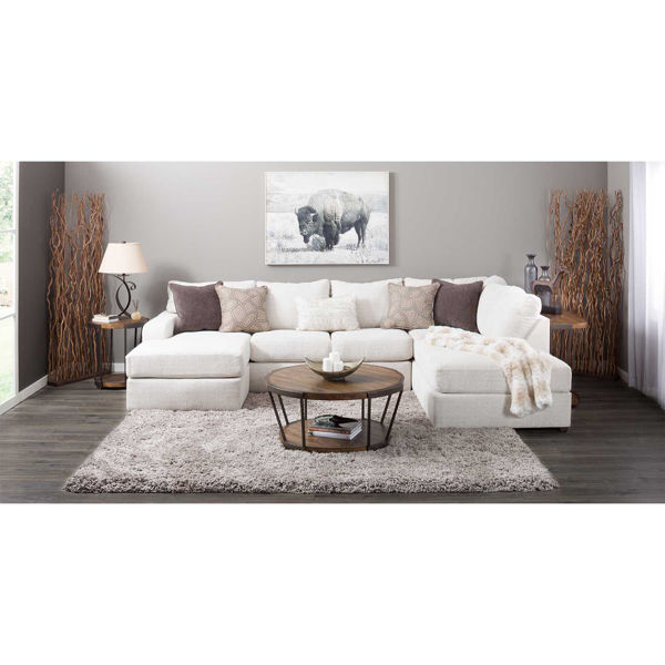 Amplify Beige 2 Piece Laf Sofa Chaise, Max Home Sofa Chaise