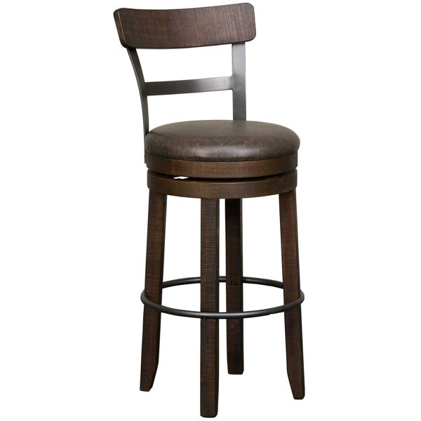 Metroflex 30 Swivel Barstool With Back, 24 Inch Swivel Counter Stools With Backs