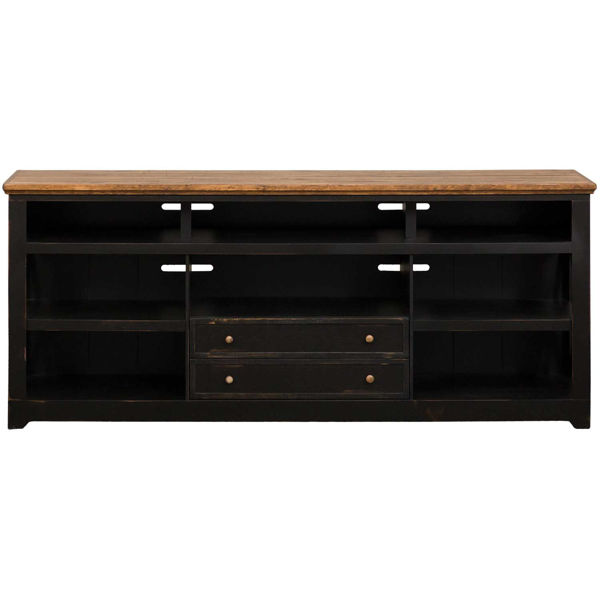 Picture of Qatar 84-Inch Black TV Stand