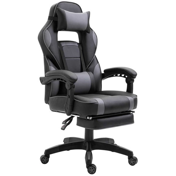 Picture of Black and Grey Ergonomic Gaming Office Chair with