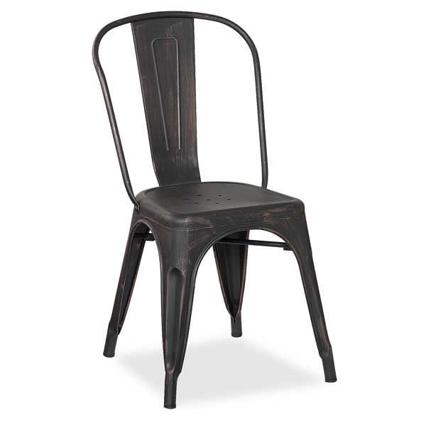 Black Metal Chair Yd 440blk, Metal Armchair
