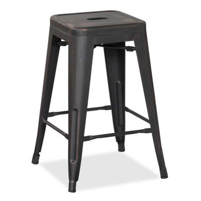 Picture of Black 24" Metal Barstool