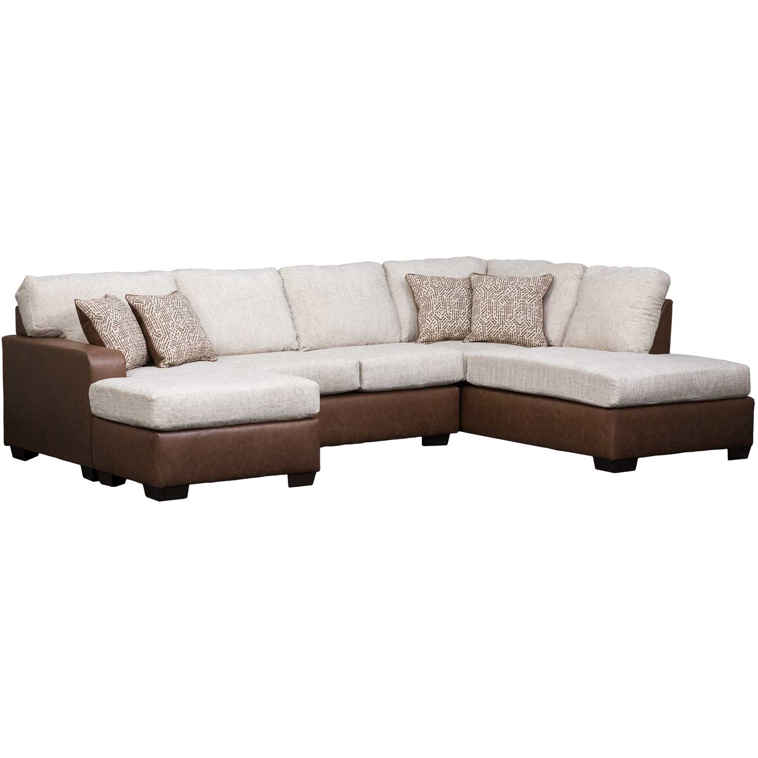 Devin 2 Piece Sectional With Raf Chaise