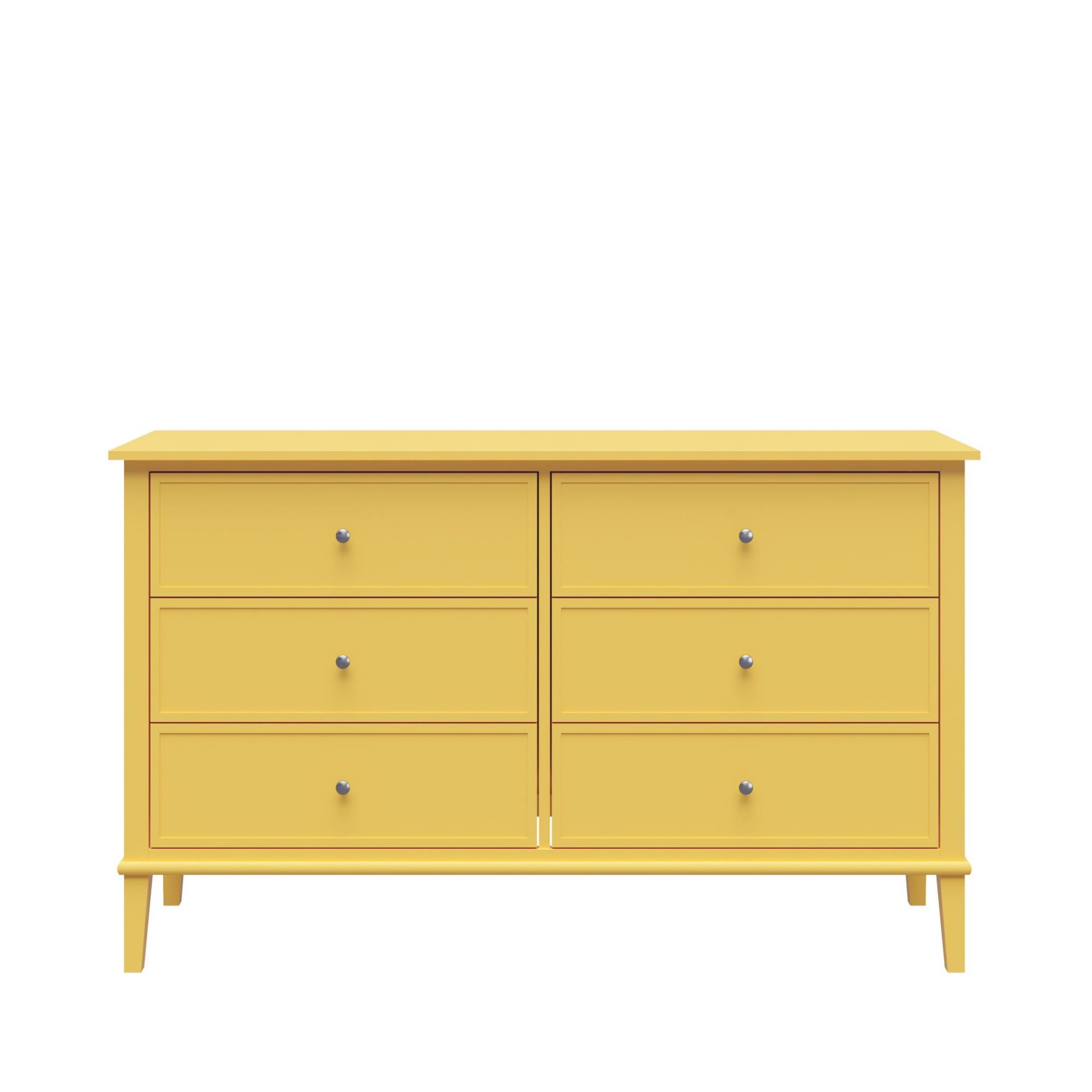 6228814 - Franklin 6-Drawer Dresser, Yellow | AFW.com