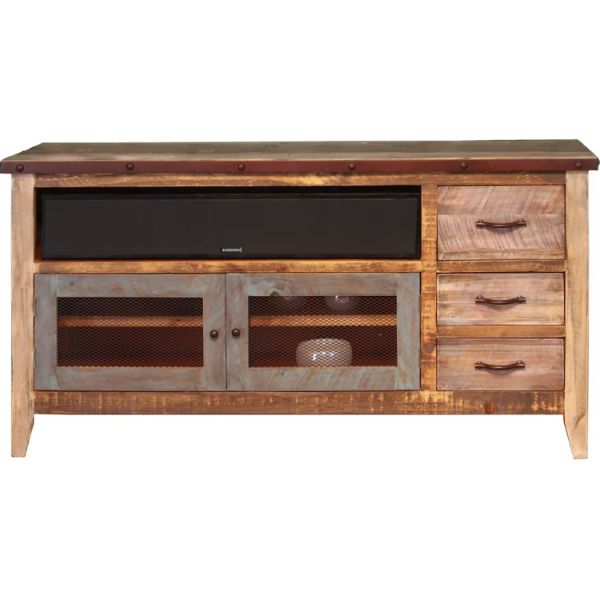 fkm59124 昭和レトロ☆アンティーク　NATIONAL TV Antique 62-Inch TV Stand 967 | Artisan Home IFD967STAND | AFW.com