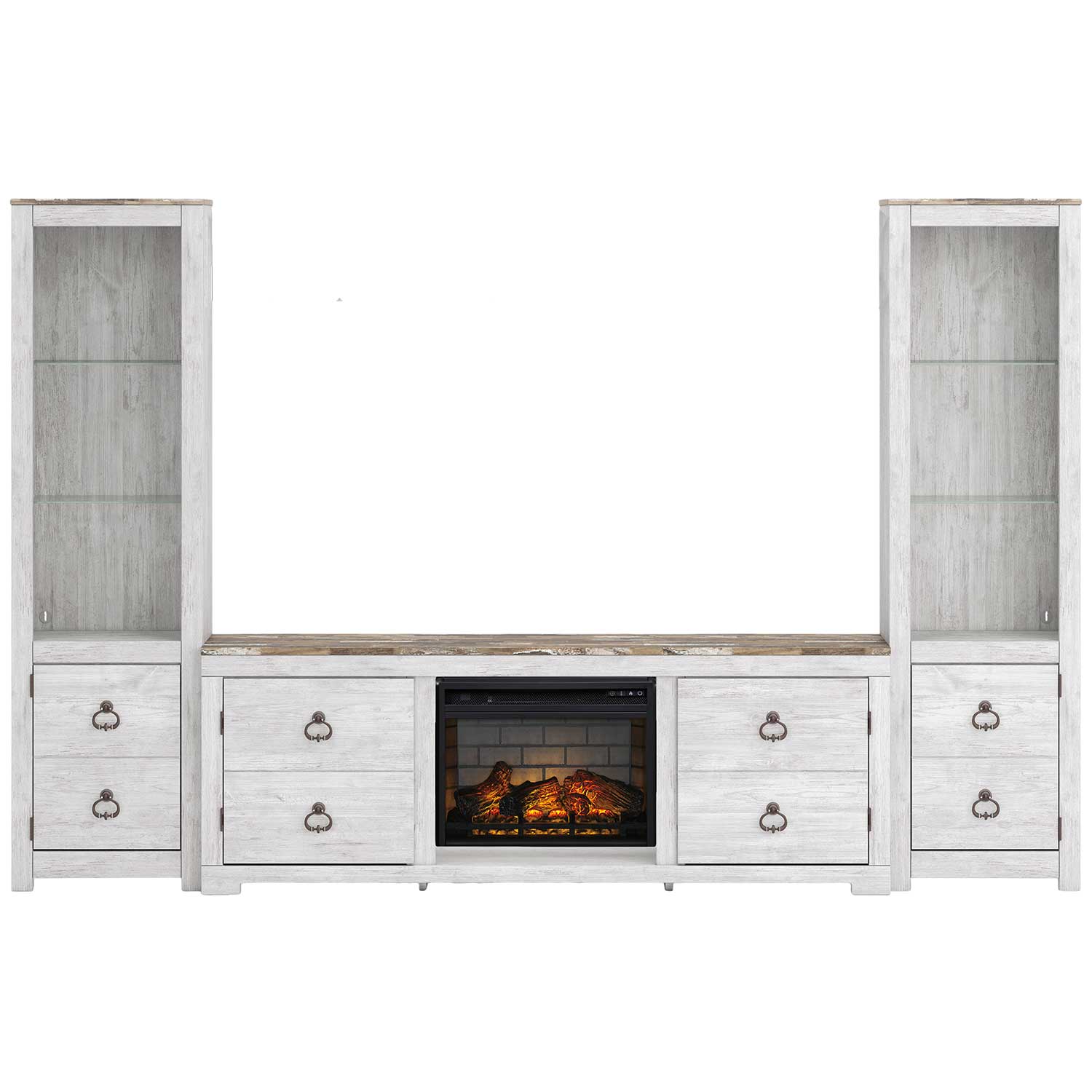 Willowton Fireplace Entertainment Center | W1267-WALL2 | AFW.com