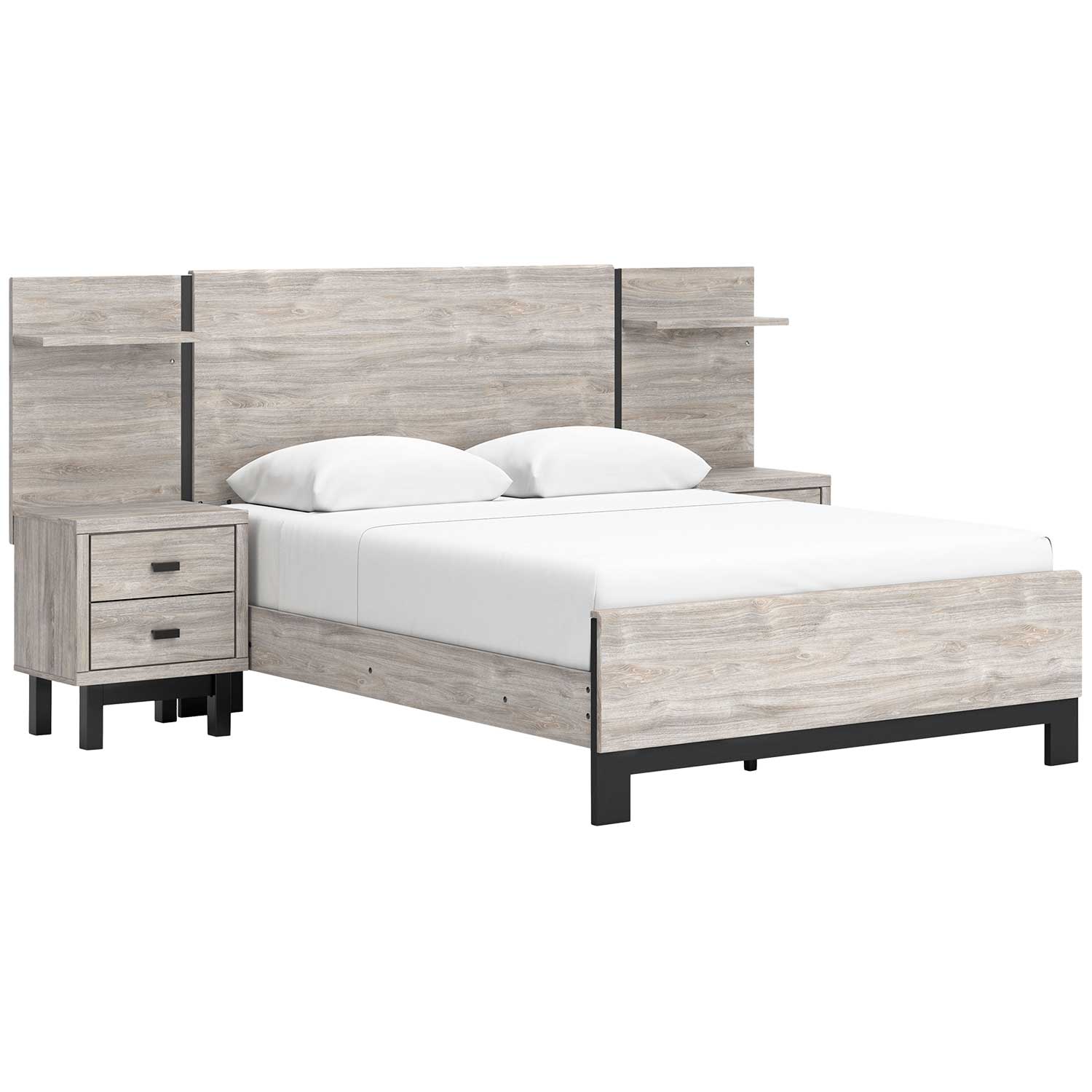 Vessalli King Panel Bed With Extensions | B1036-KPEBED | AFW.com