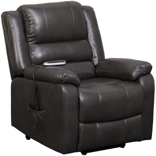 WCCF 優良黒 Buxton Charcoal Power Lift Recliner | A-40029 | AFW.com