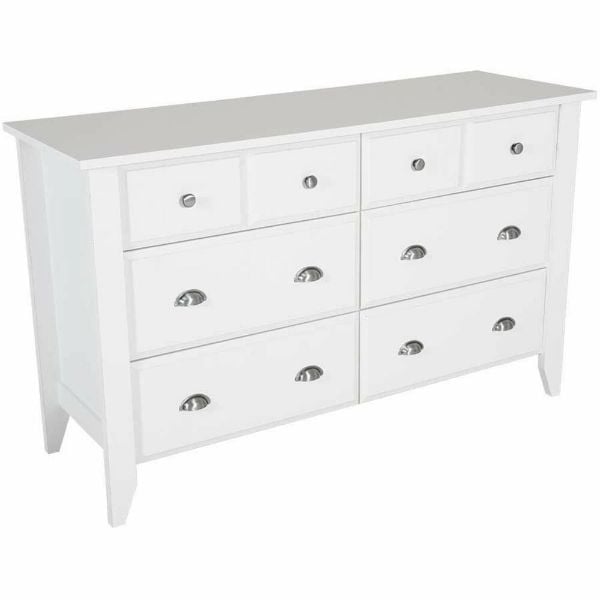 sauder county line dresser white Shoal Creek White Dresser | 902526/902527 | Sauder Woodworking