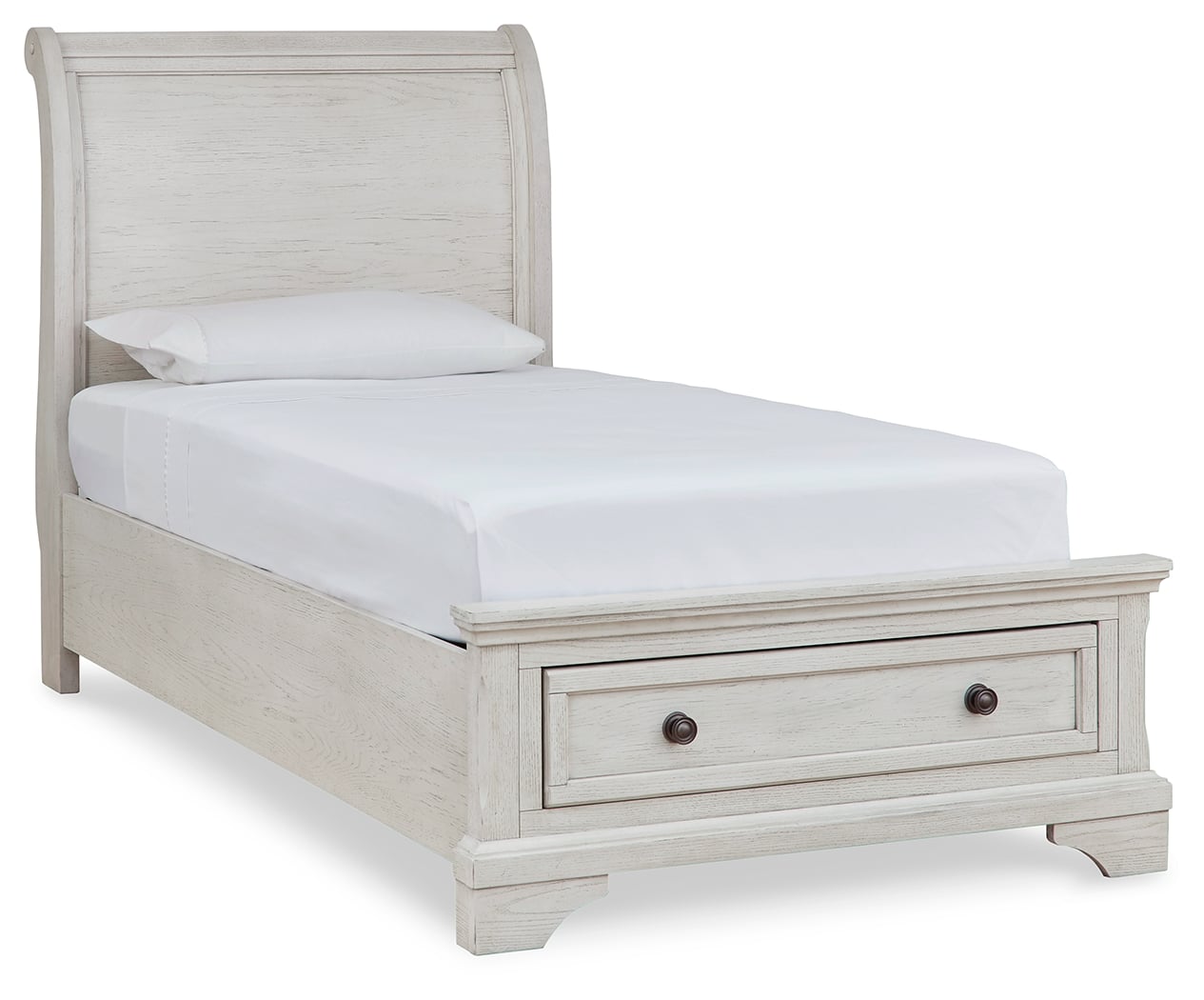 Robbinsdale Twin Sleigh Storage Bed - Ashley Furniture | AFW.com