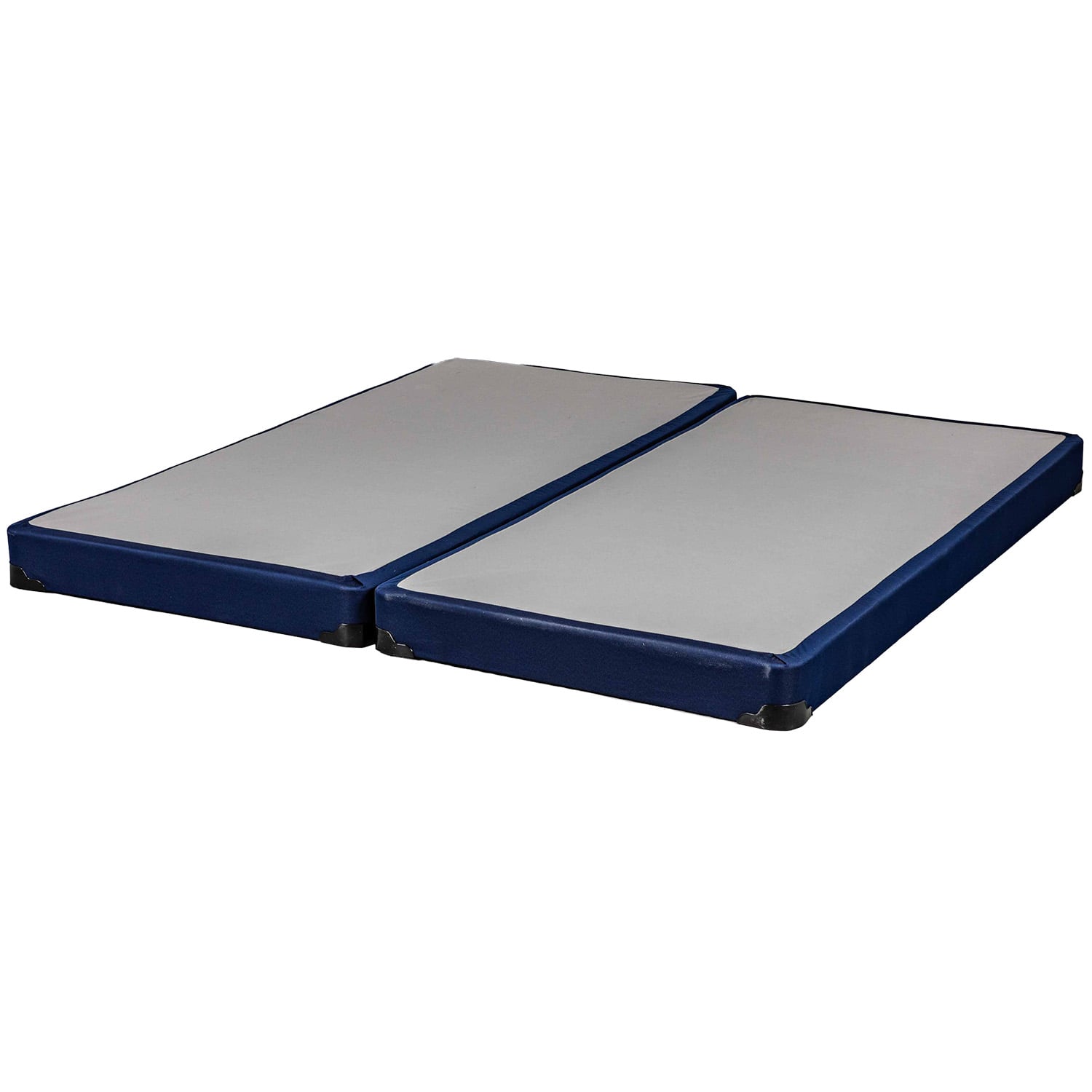 Sealy Blue Split Queen Low Profile Foundations - Sealy Mattresses