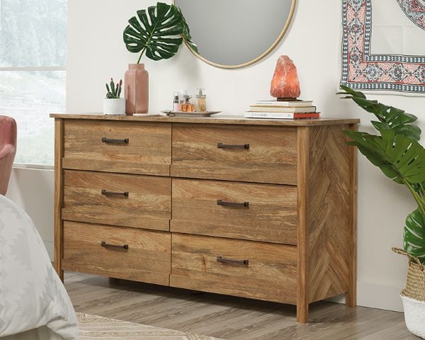 sauder county line dresser salt oak Sauder County Line Dresser Salt Oak