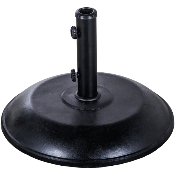 backyard creations polycrete black 48 lb patio umbrella base 55LB Polycrete Base Black | S25-5