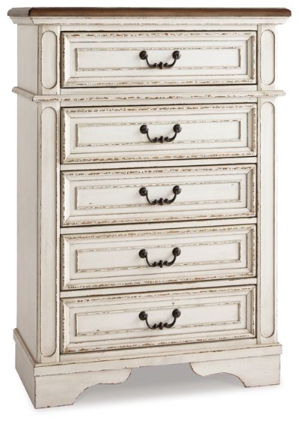 Realyn Chest of Drawers, Chipped White - Ashley Furniture | AFW.com