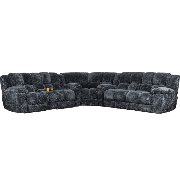 Universe Charcoal Reclining Sectional | D2311 RS/RL/WUNIVERSE