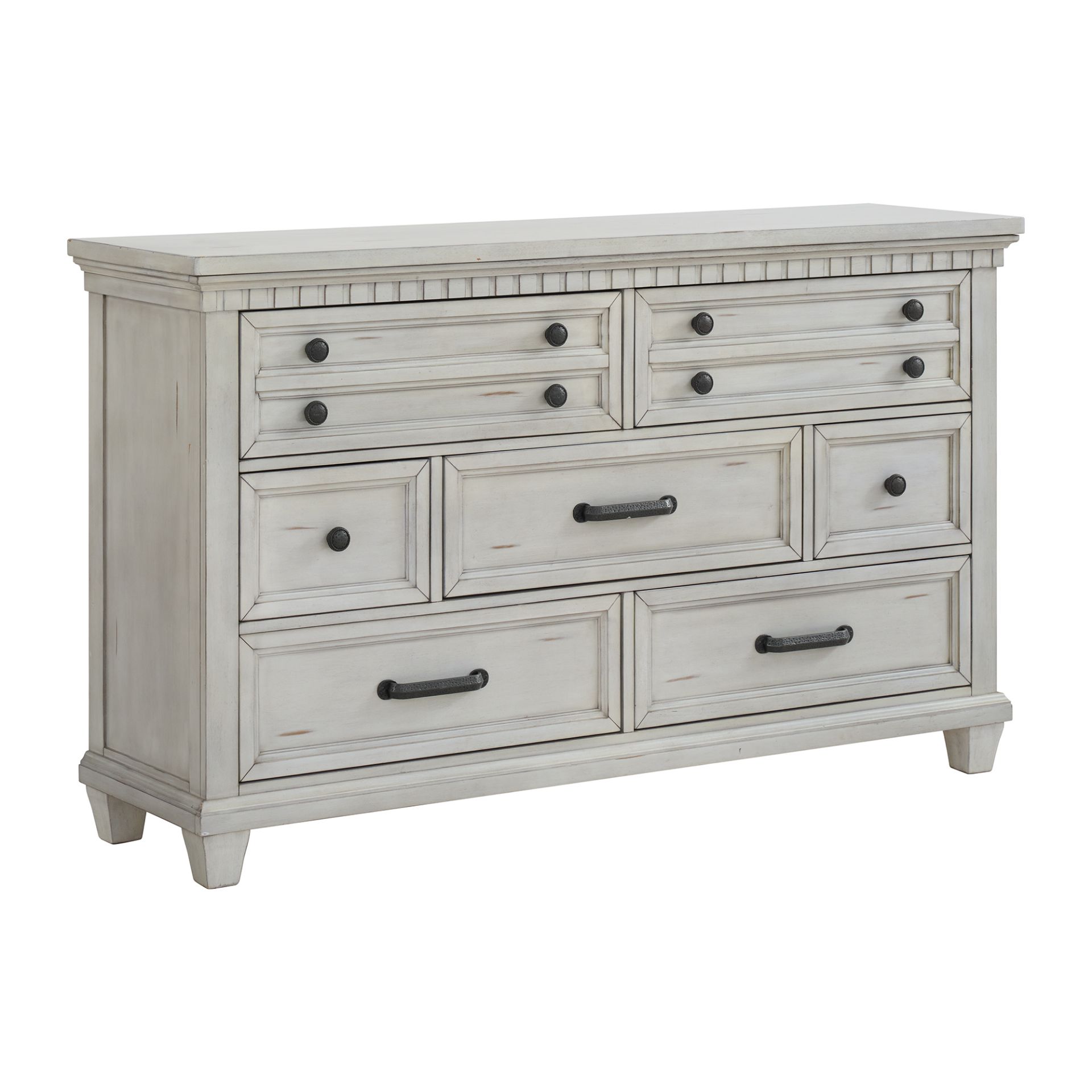 Mccoy 7-Drawer Dresser, Wht | B-10530-7-DR | Elements International Group,  LLC | AFW.com