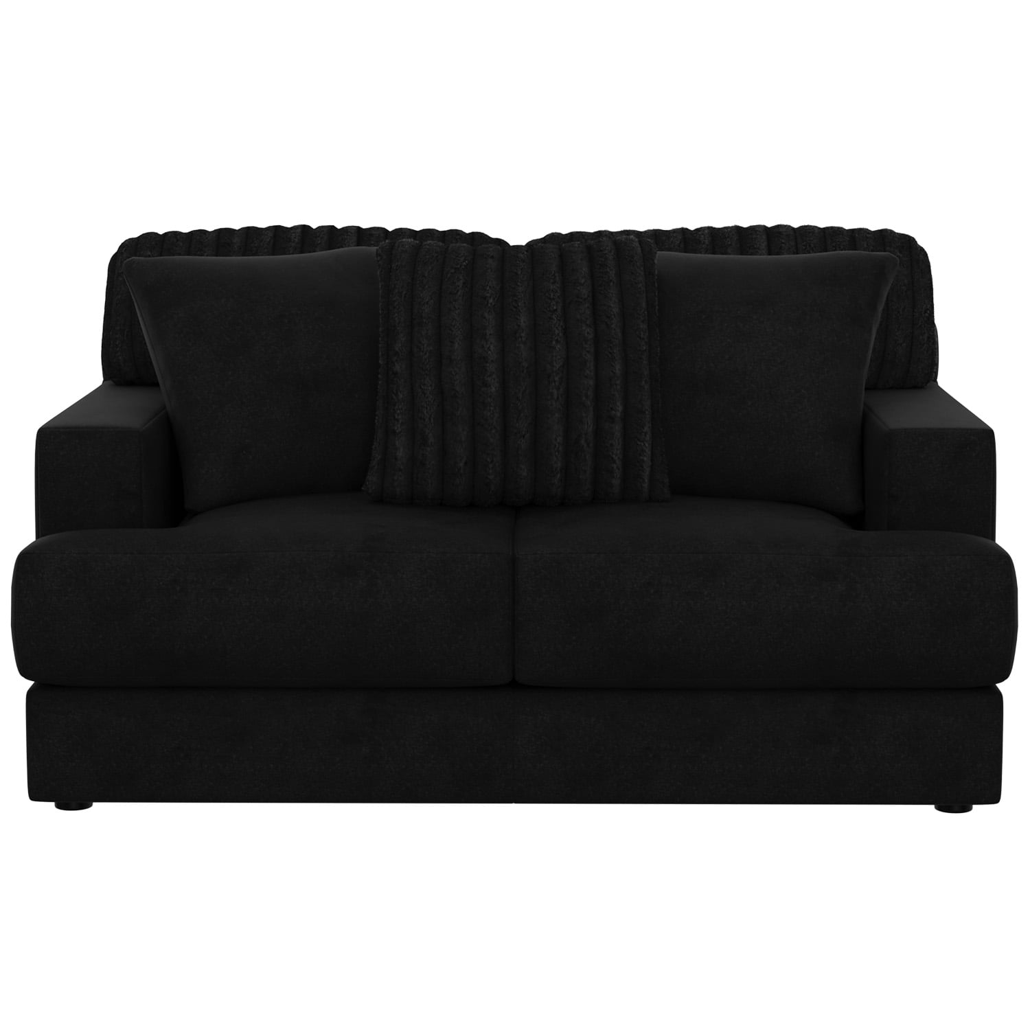 Eagan Black Loveseat - Jackson Furniture / Catnapper | AFW.com